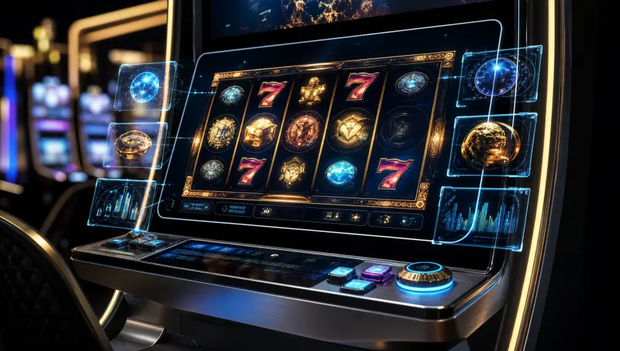 Premium real-machine slot video interface